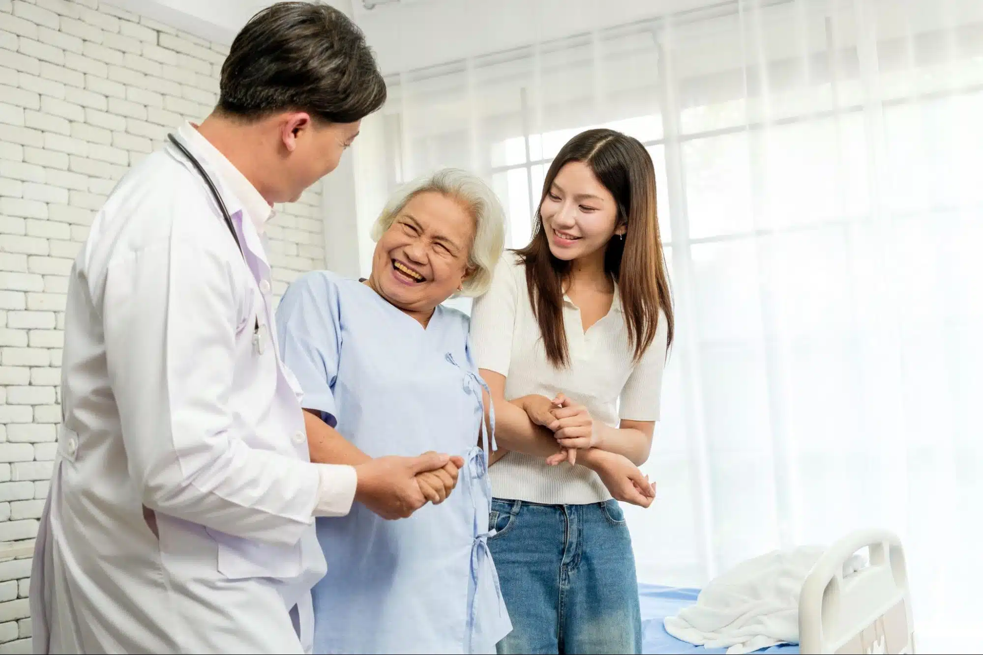 Smooth Hospital Discharge and elderly woman